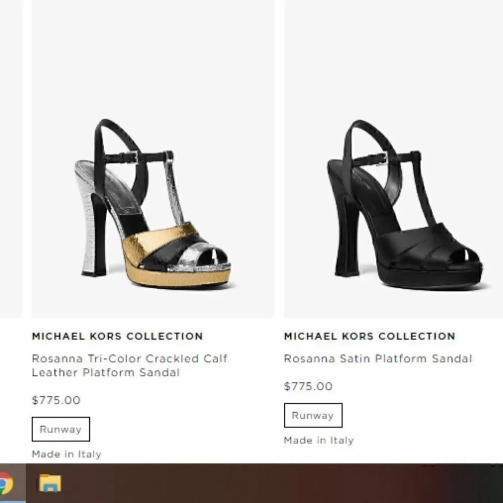 39.5 (9.5) Michael Kors Collection Gladiator Sandals $495 - Picture 7 of 8